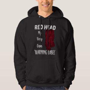 Moletom Mulheres Red Hair Warhead Etiqueta irlandesa Ruiva