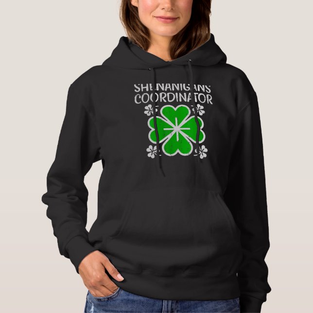 Moletom Mulheres Shenanigans Coordenador Funny St Patricks (Frente)