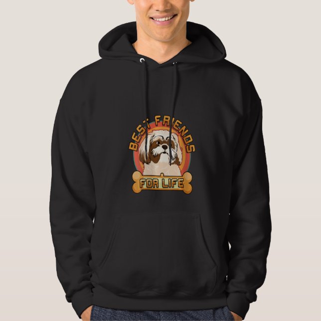 Moletom Mulheres Shih Tzu Melhores Amigos Para A Vida Shih (Frente)