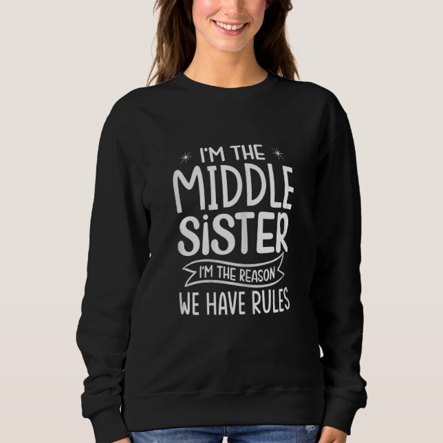 Moletom Mulheres, sou a Irmã Média, sou a razão que temos (Frente)