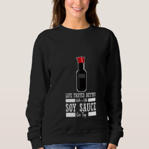 Moletom Mulheres Soy Sauce Comida Asiática Shoyu Chines