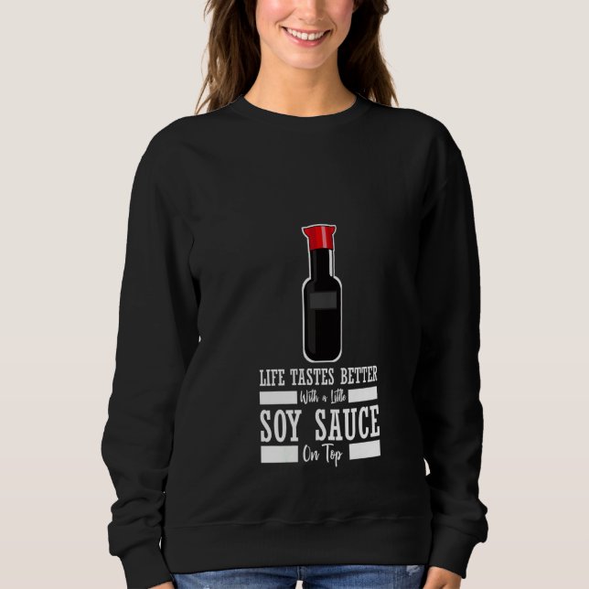 Moletom Mulheres Soy Sauce Comida Asiática Shoyu Chines (Frente)
