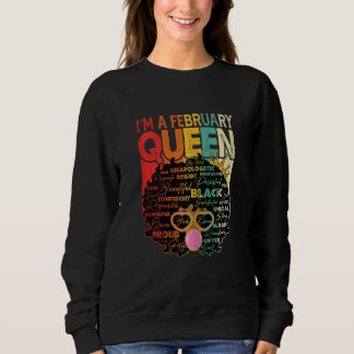 Moletom Mulheres Vintage Melanin Afro Febre Rainha Preta H