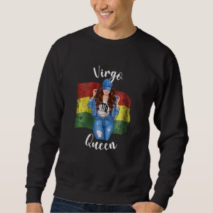 Moletom Mulheres Virgem Boliviana Rainha da Bandeira da Bo