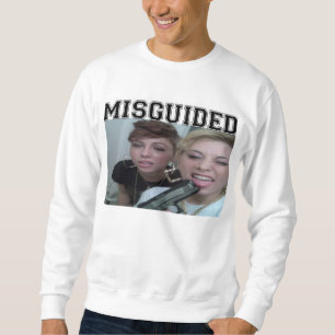 Moletom Multidão branca Crewneck da menina
