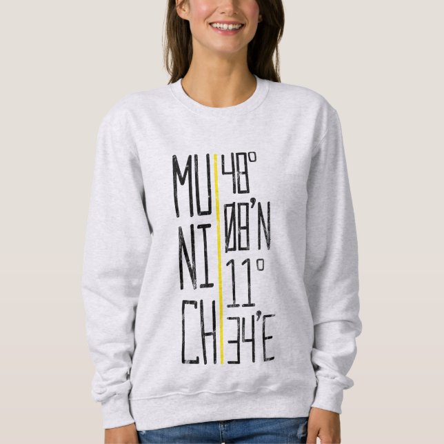 Moletom München Munique Coordena o Topo do Tanque, Alemanh (Frente)