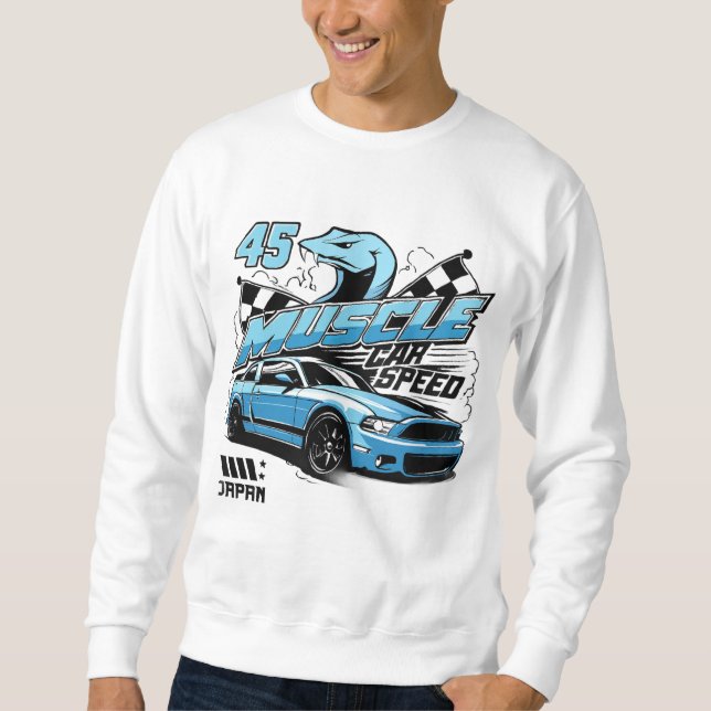 Moletom Muscle Car Speed Hoodie Racing Power&Street Style (Frente)