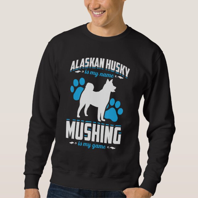 Moletom Mushing Race For Dog Sledding Dog Sled Rider Mushe (Frente)