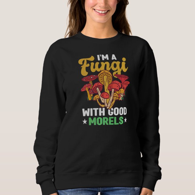Moletom Mushroom Fungi Mycelium Toadstool Mycology Morel F (Frente)