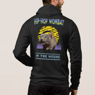 Moletom Música de Hip Hop Engraçada do Wombat Humor