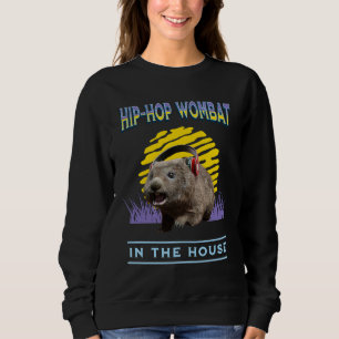 Moletom Música de Hip Hop Engraçada do Wombat Humor