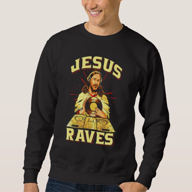 Moletom Música Eletrônica Edm Jesus Raves (Frente)