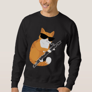 Moletom Música Gato Sol Óculos Bassonianos Músico Basso