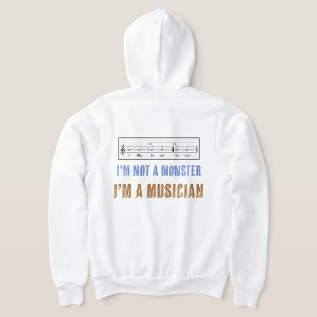 Moletom Música Literacia Importa Que Eu Gosto De Comer Gat (Postura das costas)