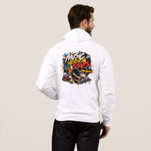 Moletom Música Nunca Para DJ Arte Grafite Streetwear Ziper