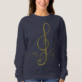 Moletom Música Shimmery Dourado
