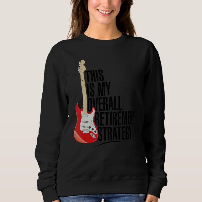 Moletom Musical Electric Guitar Rock And Roll Strategy (Frente)