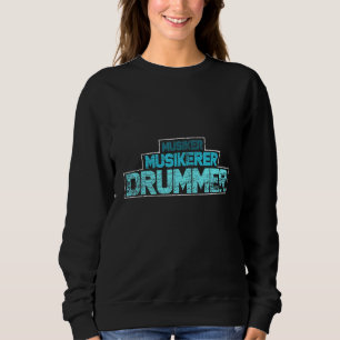 Moletom Musical Musical Drummer Aumenta Kit de Tambor
