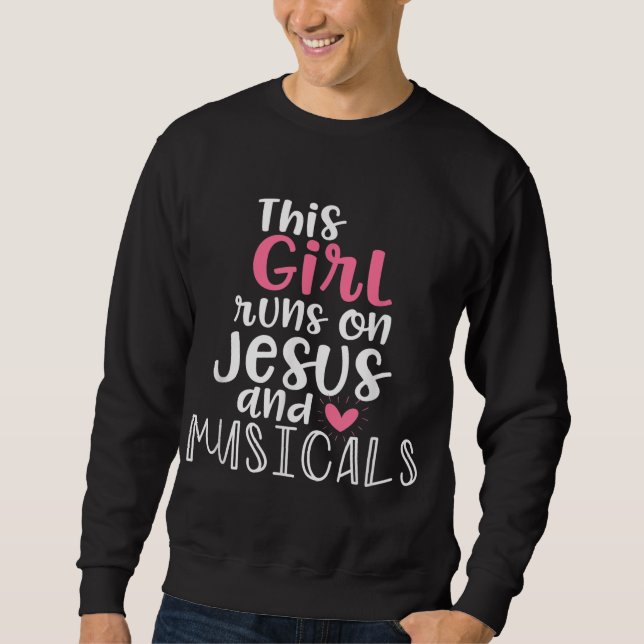 Moletom Musical Theater Giftsn Girl comanda Jesus Musicais (Frente)