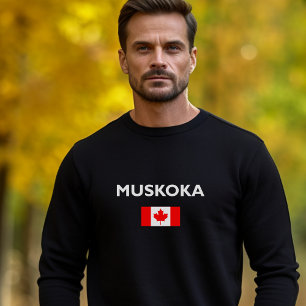 Moletom Muskoka Canadá Flag Dark Color