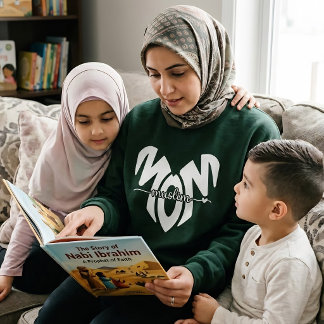 Moletom muslim mom heart sweatshirt