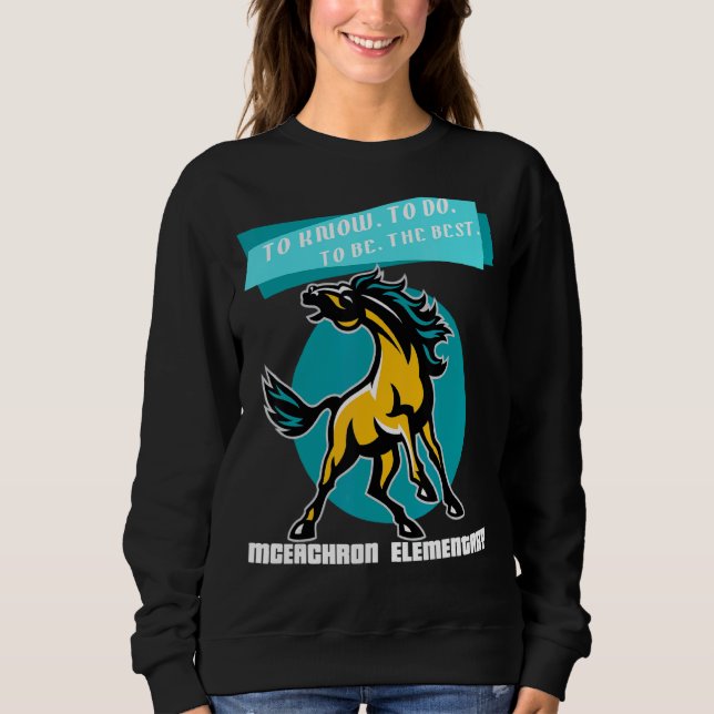 Moletom Mustangs Elementares Mceachron Para Saber Fazer Pa (Frente)