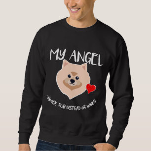 Moletom My Angel Choose Fur Instead Of Wings (Pomeranian)