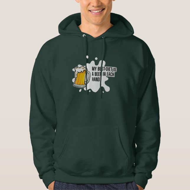 Moletom My Best Diet Is A Beer – Funny Drinking Gift (Frente)