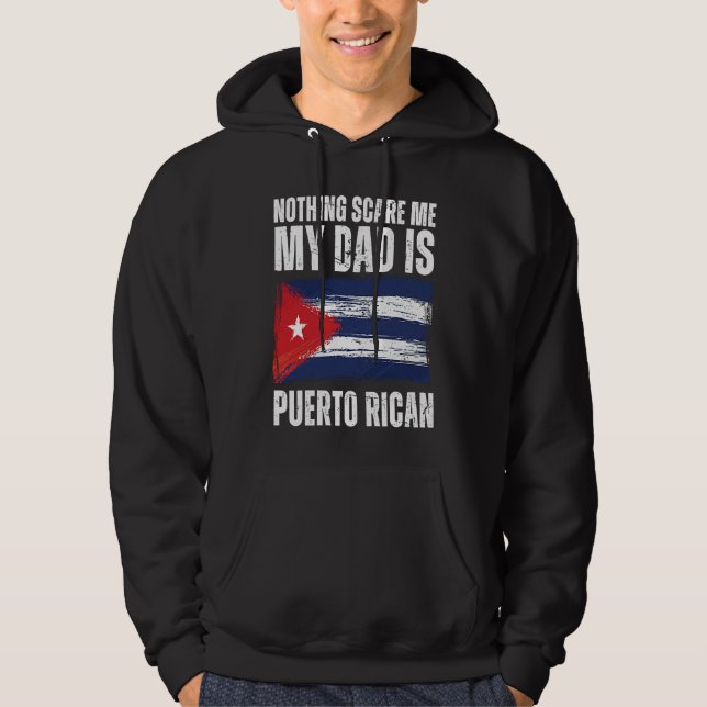 Moletom My Dad is Puerto Rican Puerto Rico Pride Flag Heri (Frente)