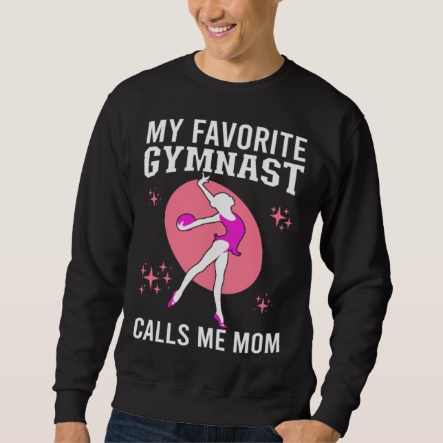 Moletom My Favorite Gymnast Calls Me Mom Gymnastic   19 (Frente)