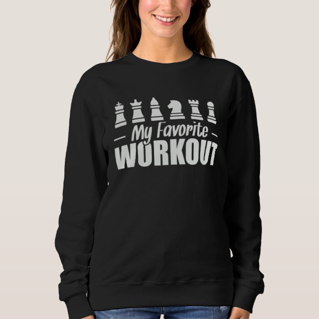 Moletom My Favorite Workout Chess Brain Training (Frente)