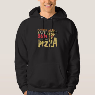 Moletom My Head Says Gym My Heart Says Pizza Workout 1