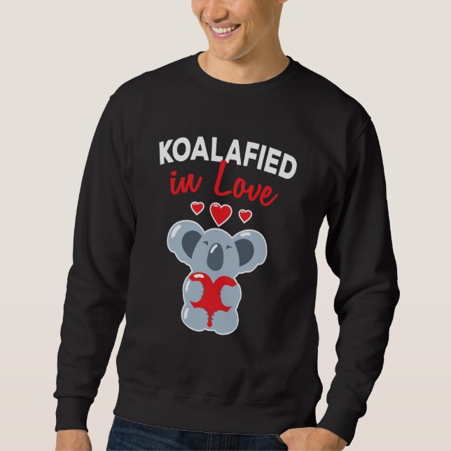Moletom My Koala Bear Is My Valentine Cupid Heart Valentin (Frente)