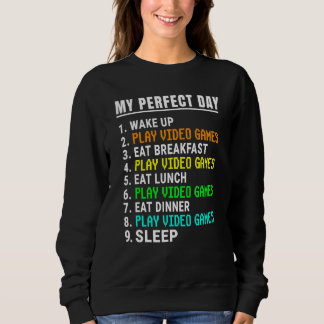 Moletom My Perfect Day Video Games Video Gamer Retro