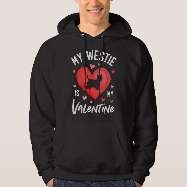 Moletom My Westie Is My Valentine West Highland White Terr (Frente)