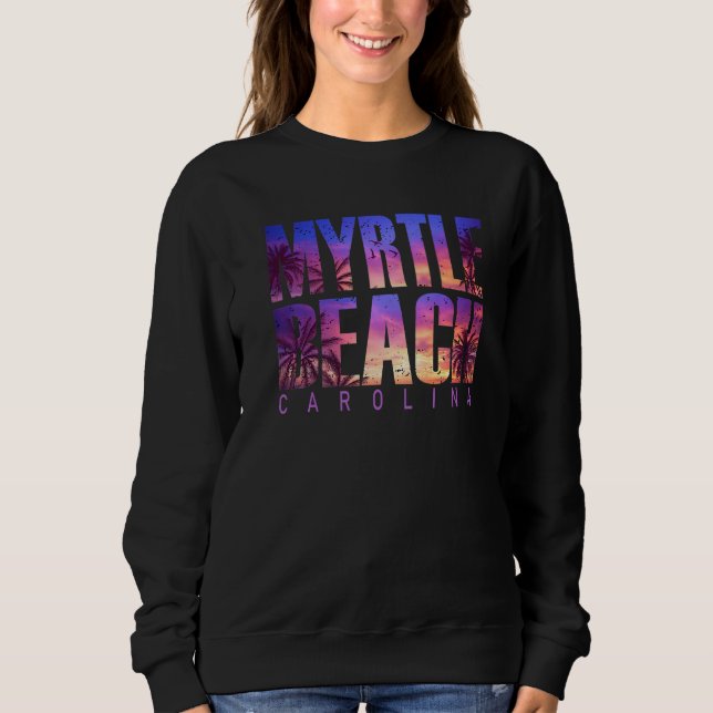 Moletom Myrtle Beach Carolina Summer Vacation Matching Fam (Frente)