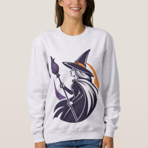 Moletom Mystic Halloween Witch - Roupa de estação assustad