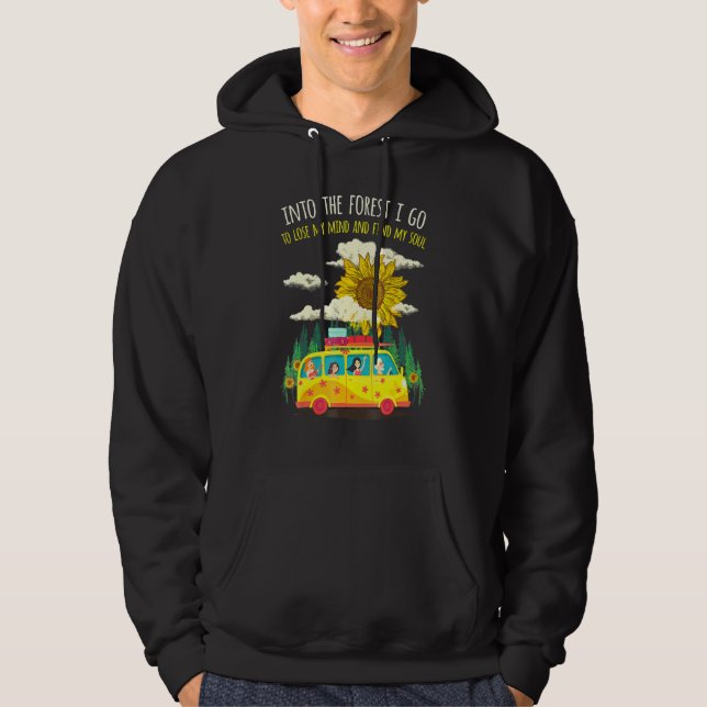 Moletom Na Floresta Eu Vou Para Perder Minha Mente Encontr (Frente)