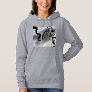 Moletom Na grade: Cinza Abstrato, Preto e Branco