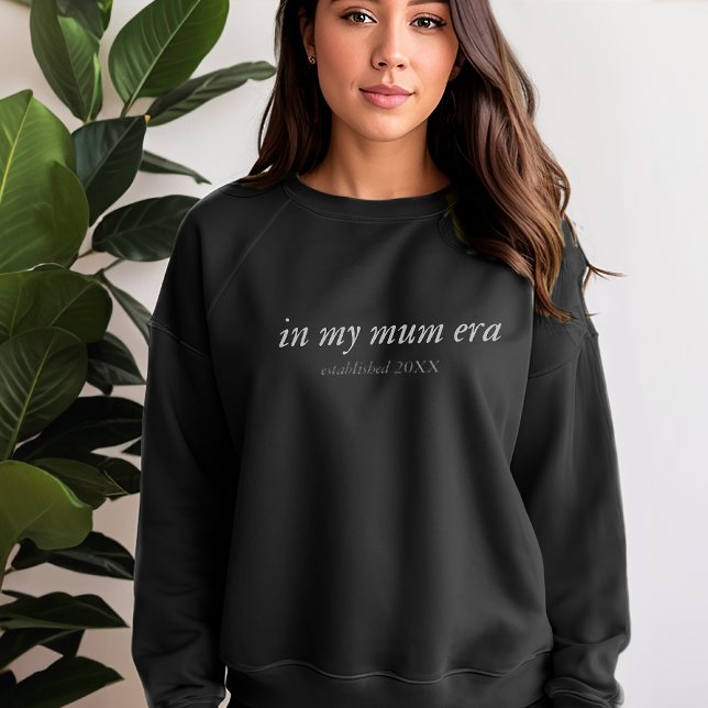 Moletom Na Minha Mãe Era Costumar Mamãe Crewneck Jumper (In My Mum Era Custom Mom Crewneck Jumper Sweatshirt)
