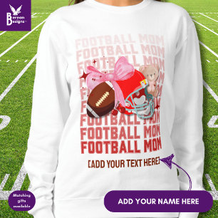 Moletom Na moda FOOTBALL MOM Coquette