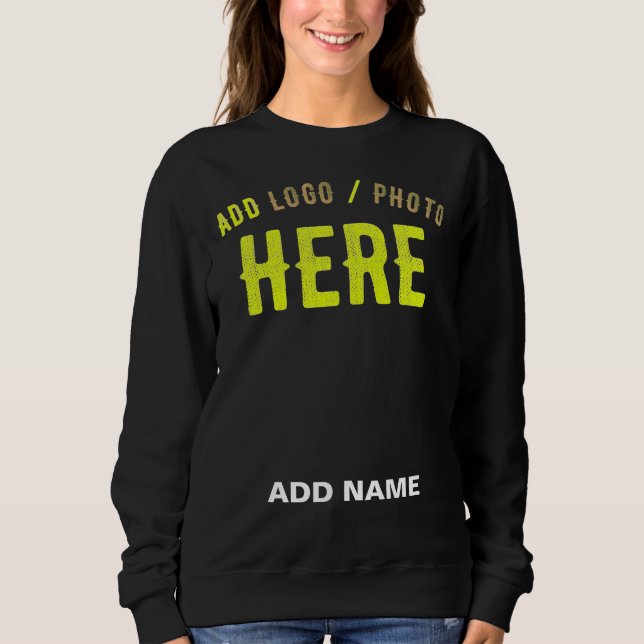MOLETOM NA MODA MODERNO PERSONALIZÁVEL NEGRO VERIFICADO CO (Frente)