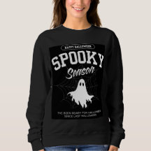 Na moda Spooky Ghost Halloween Women Sweatshirt