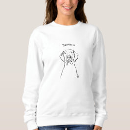 Moletom Na moda Weimaraner: Seu Texto, Seu Estilo