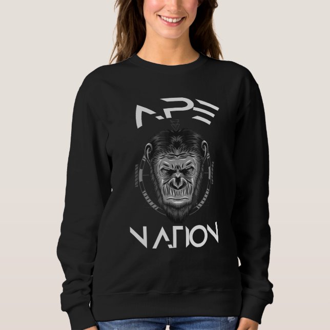 Moletom Nação Ape À Moon Diamond Hands Trading (Frente)