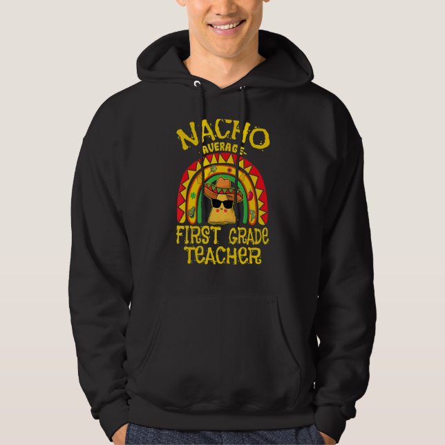 Moletom Nacho Média 1 Professora Da Classe De rua, Cinco D (Frente)