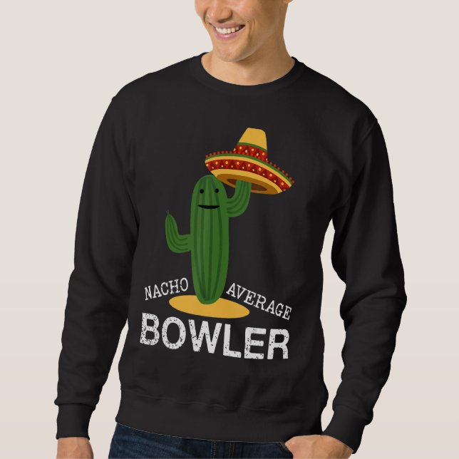 Moletom Nacho Média Bowler Boliche Mexicana Cinco De Mayo (Frente)