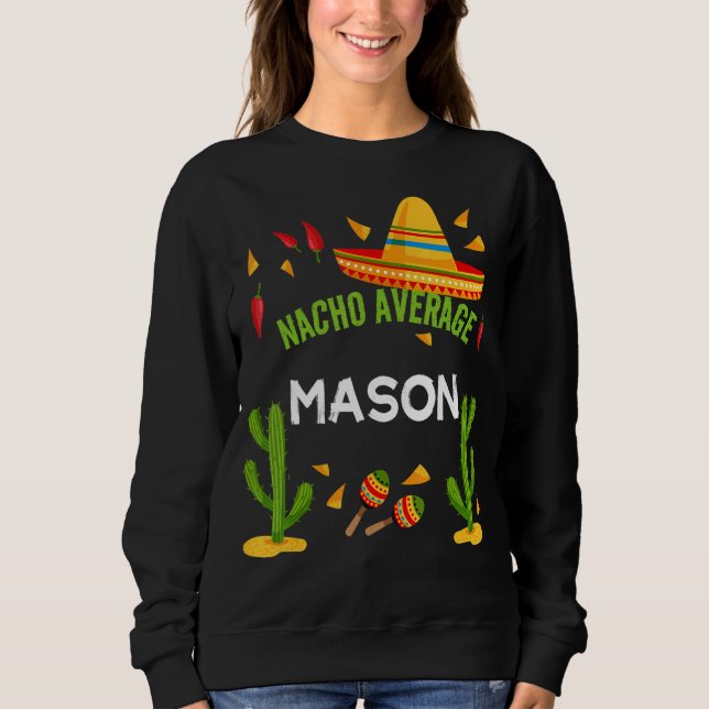 Moletom Nacho Média Mason Cinco De Mayo (Frente)