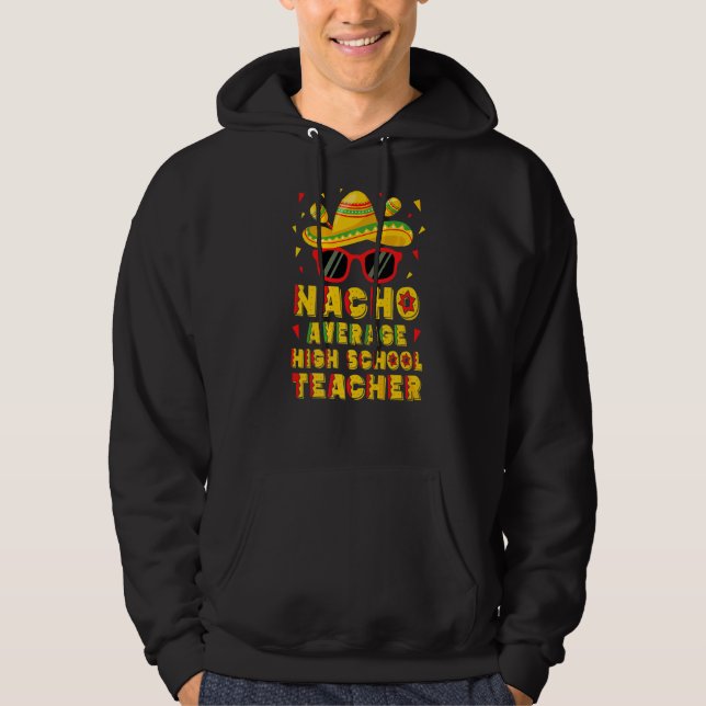 Moletom Nacho Média Segundo grau Professor Cinco De Mayo (Frente)