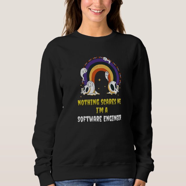 Moletom Nada Me Assusta Sou Um Engenheiro De Software   (Frente)